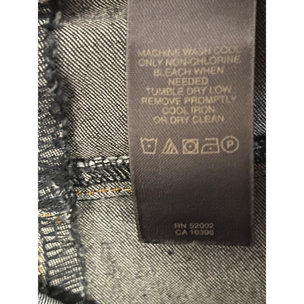 Liz Claiborne Audra 20W Dark Blue Denim Straight Leg Pants Comfortable Quality - Picture 13 of 16